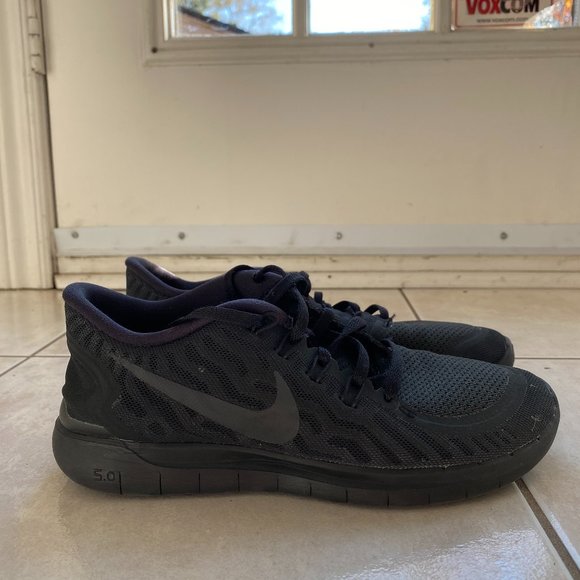 Nike Shoes - Nike Free 5.0 black running shoes